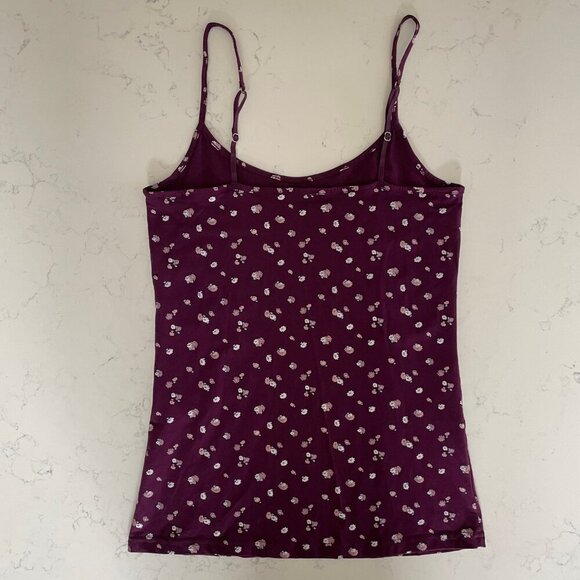 Simons Twik Green Co. Floral Organic Cotton Camisole Purple Pink Blue Sz XS NWOT - Picture 4 of 8